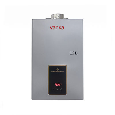 Calentador de agua de gas automático de interior de 24kw 10L - 16L Sistemas de agua caliente de gas montados en la pared