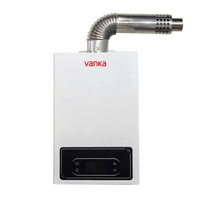 Calentador de agua sin depósito de gas natural electrónico compacto con control de temperatura digital