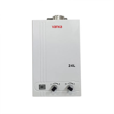 Potente calentador de agua de gas de escape forzado con control digital y piezas complementarias