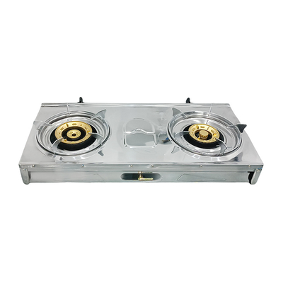 Estufa de gas de sobremesa de doble quemador, cocina industrial, uso comercial