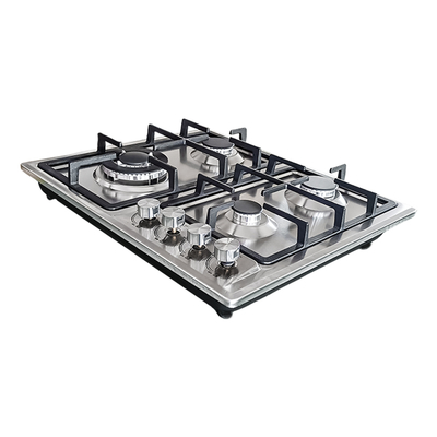 Oferta Especial: Encimera de Gas Empotrada de Acero Inoxidable con 4 Quemadores
