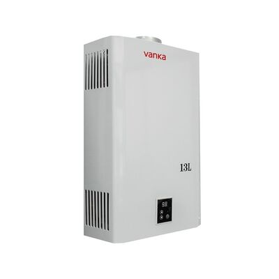 Certificado CE Moderno 13L Calentador de agua caliente de gas de combustión estilo chimenea de GLP