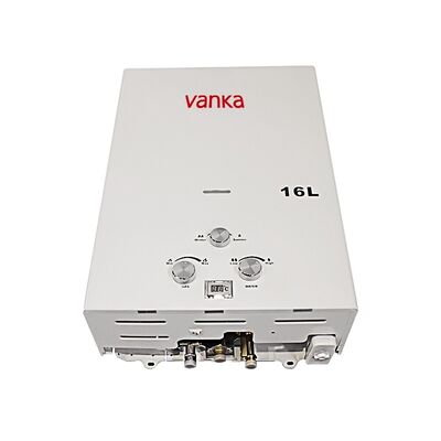 Calentador de agua instantáneo de gas natural de tiro forzado de 16L para uso comercial y residencial en hogares, hoteles y apartamentos