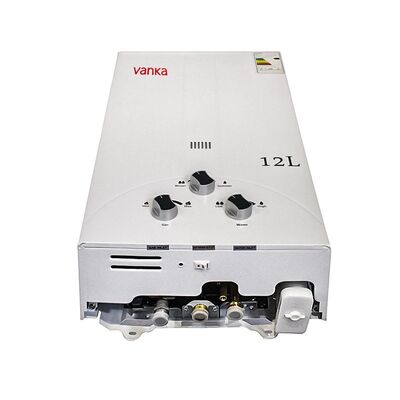 Calentador de agua a gas natural sin tanque de 12L montado en la pared de 110V, agua caliente instantánea bajo demanda para uso en duchas, hogares, hoteles y apartamentos
