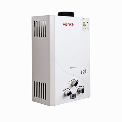 12L de baja presión de GLP Instantáneo sin tanque Calentador de agua de pared Diseño portátil montado para uso en el hogar, hotel, apartamento y zonas rurales