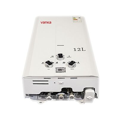 Calentador de agua de gas inalámbrico de 12L instalado en la pared, de temperatura ajustable para uso doméstico, hotel, apartamento y comercial