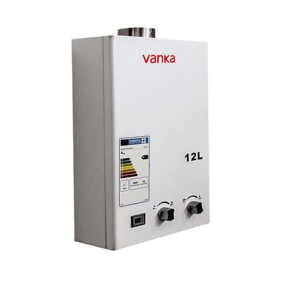 Calentador de agua de gas de escape forzado ajustable a temperatura digital de alta eficiencia de 12 a 24 litros de capacidad para uso doméstico, hotelero y comercial