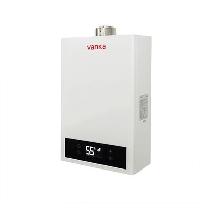 Calentador de agua a gas natural montado en la pared, tipo de ventilación directa para uso en baños y cocinas, aplicación doméstica, hotel, apartamento y comercial