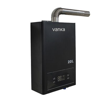 Calentador de agua a gas para interiores con tiro balanceado, control digital de temperatura, calefacción de precisión, ahorro de energía, seguro