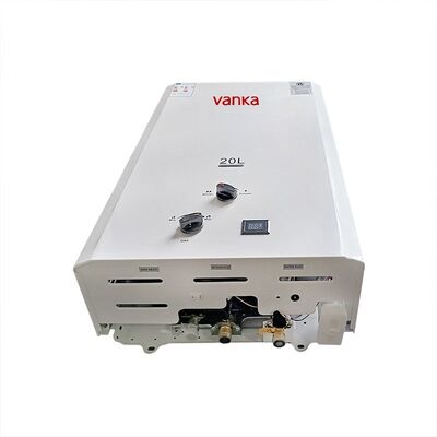 Calentador de agua a gas termostático sin tanque de 20L, doble chimenea, gris, OEM ODM