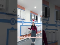 Calderas combinadas montadas en la pared que utilizan gas natural para calefacción central y suministro de agua caliente en el hogar