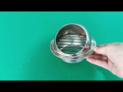 Acero inoxidable revestimiento de pared de ventilación redonda cubierta a prueba de lluvia a prueba de viento ventilación de escape